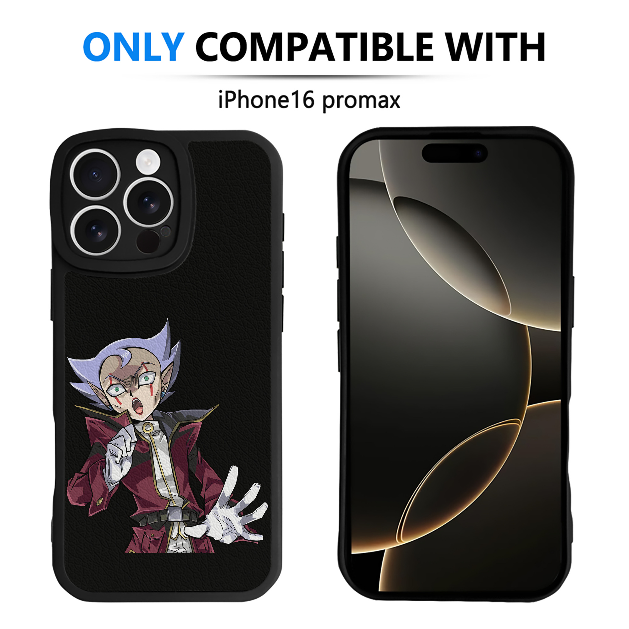 （画像用） 遊☆戯☆王 Yu-Gi-Oh! 【iPhone 16シリーズ対応】シリコンスマホケース（レザー調） 材質：シリコン